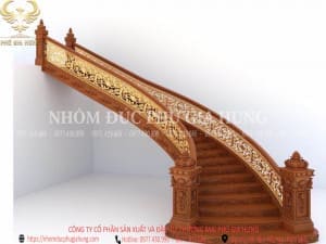 Cầu thang nhôm đúc - CT003