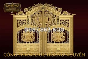 Tham khảo mẫu cổng hợp kim nhôm đúc hình động vật