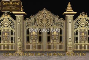 Cổng biệt thự đẹp bằng nhôm đúc – Lợi hơn hại