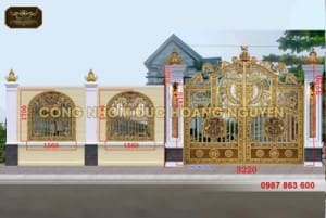 Cổng biệt thự nhôm đúc – Vẻ đẹp từ sự bền bỉ