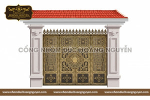 Mách bạn địa chỉ thiết kế cổng hợp kim nhôm đúc đẹp