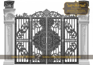 Cổng nhôm đúc theo phong thủy hợp mệnh chủ nhà dành cho mệnh Kim