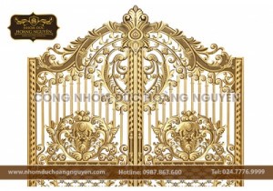 Cổng nhôm đúc vĩ đóa hồng nhân – Mang lại sự chắc chắn, thanh thoát cho công trình
