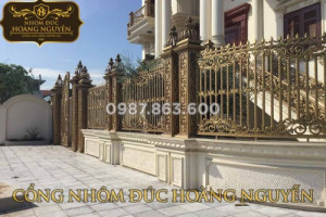 Hàng rào hợp kim nhôm đúc ghi dấu ấn ngay từ cái nhin đầu tiên