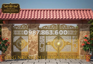 Gợi ý các loại cổng nhôm đúc Hà Nội