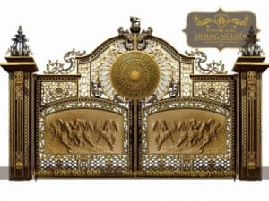 Xu hướng cổng nhôm đúc mặt kín thoáng với những thiết kế được ưa chuộng